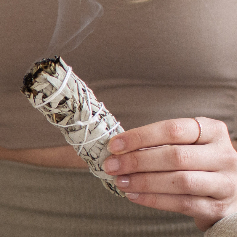 Weißer Salbei Smudge zum Räuchern