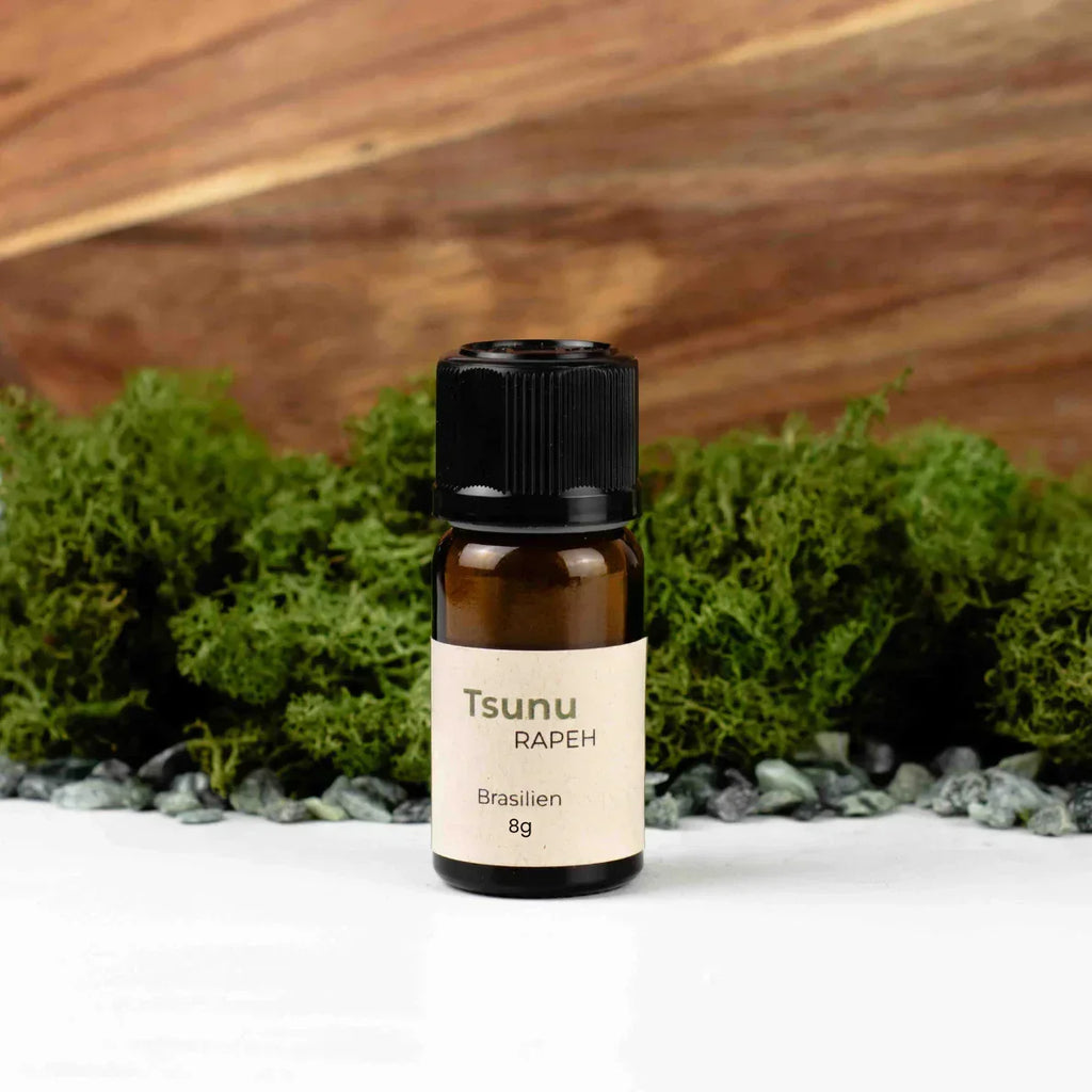 Rapeh, Rapè, Hape, aus Brasilien, Tsunu, Set, Rapé aus Brasilien, 8g, im Glas wiederverschließbar, traditionelles Tsunu rapé