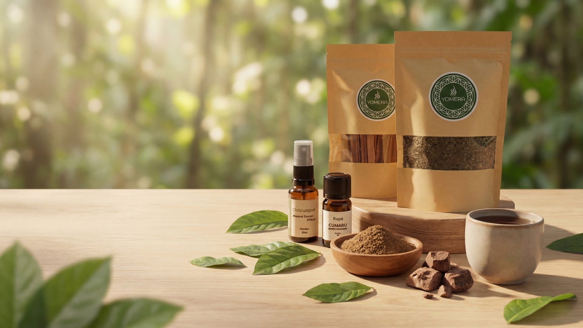 Traditionelle Pflanzen Produkte aus dem Dschungel