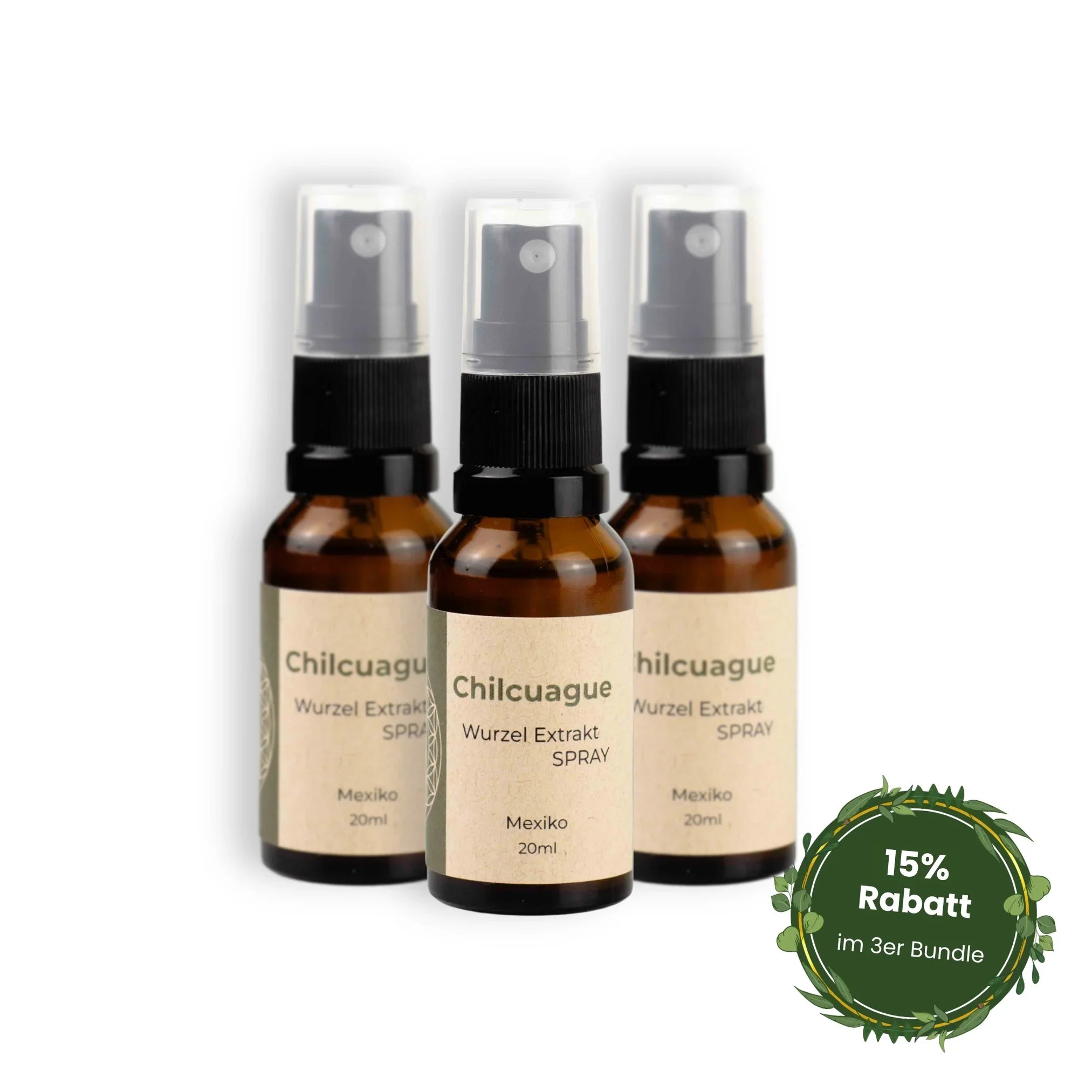 Chilcuague Spray, Wurzel Extrakt aus Mexiko, golden root, aztekische goldwurzel, extrakt, tinktur, kriblendes Mundspray, Raiz Selvas, spare 15% im 3er Bundle