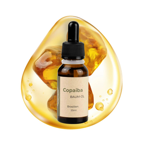 Copaiba Öl, Copaiba Baum Harz Öl, naturrein aus Brasilien, 100% naturreines Copaiba Harz-Öl ohne Zusätze, 20ml in Pipetten Glasflasche