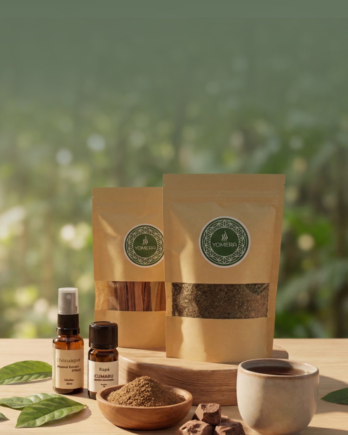 Traditionelle Pflanzen Produkte aus dem Dschungel