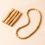 Palo Santo Kette, natürliche Holz Halskette aus Peru