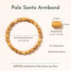 Palo Santo Armband, natürlicher Holz Schmuck aus Peru