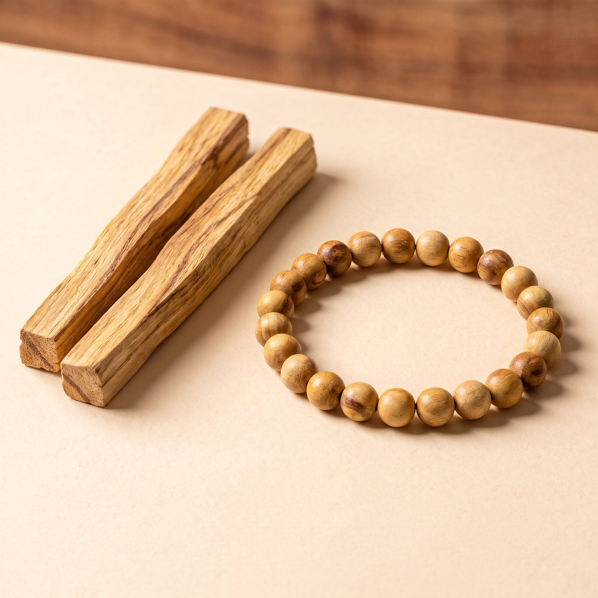 Palo Santo Armband, natürlicher Holz Schmuck aus Peru