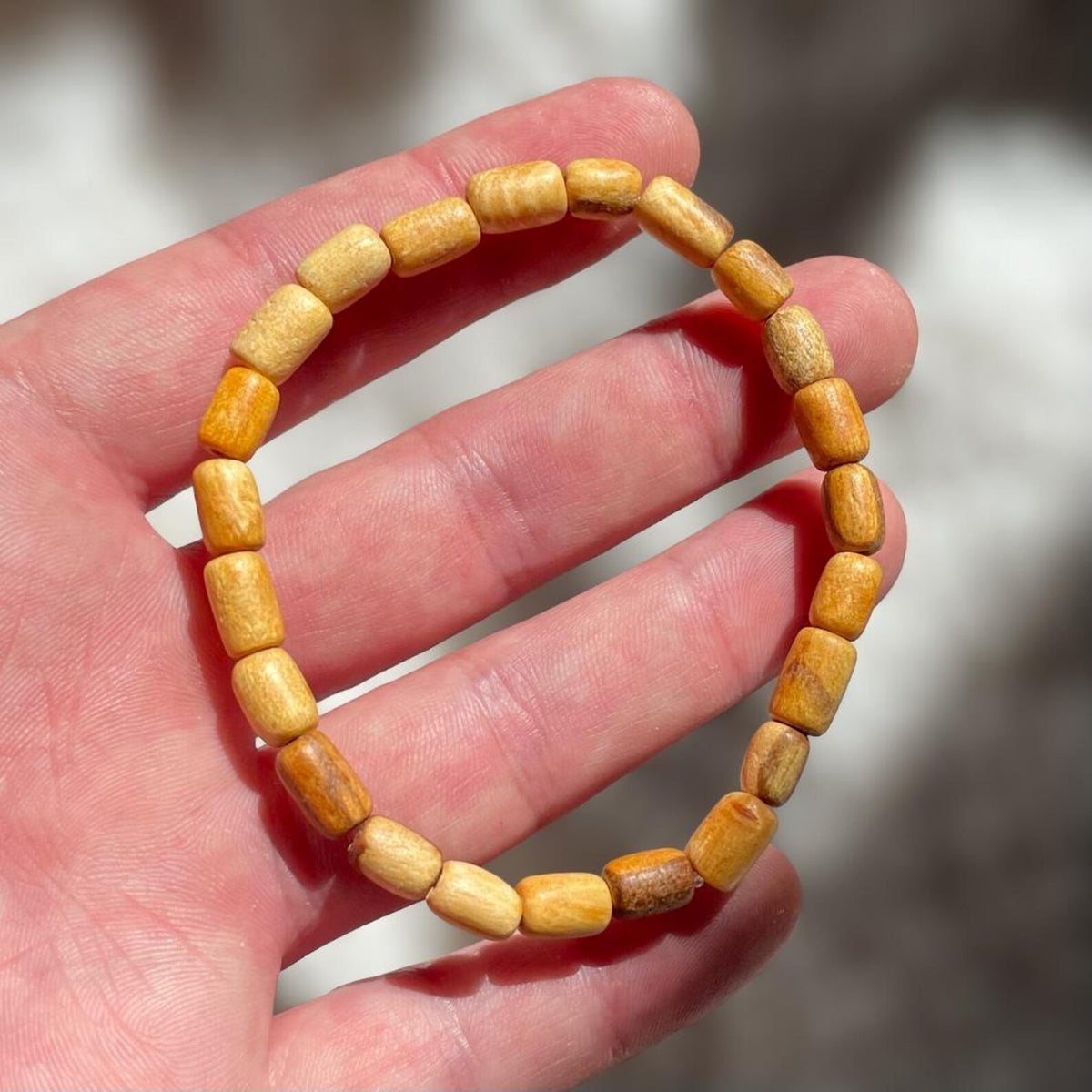 Palo Santo Armband, natürlicher Holz Schmuck aus Peru